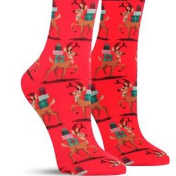 NEW Hot Sox Bundle 3 Pair Holiday Christmas Socks Ice Skating New York Gifts - Picture 4 of 4